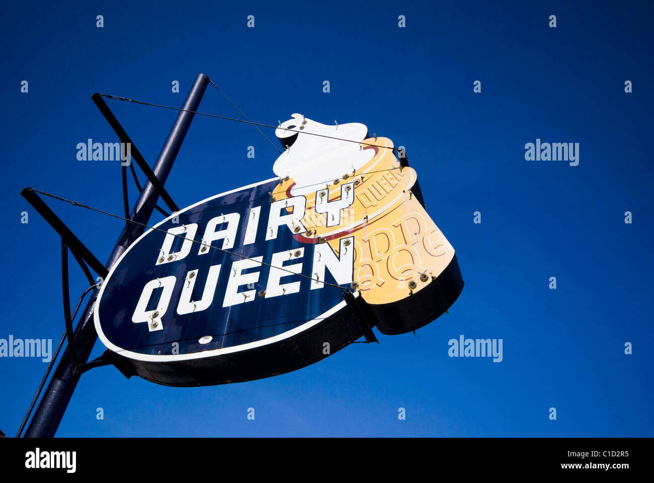 Dairy Queen sign Stock Photo Alamy