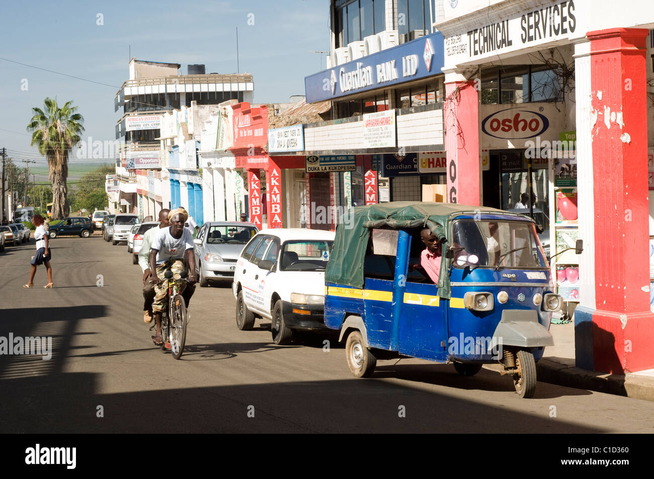 street scene kisumu kenya Stock Photo