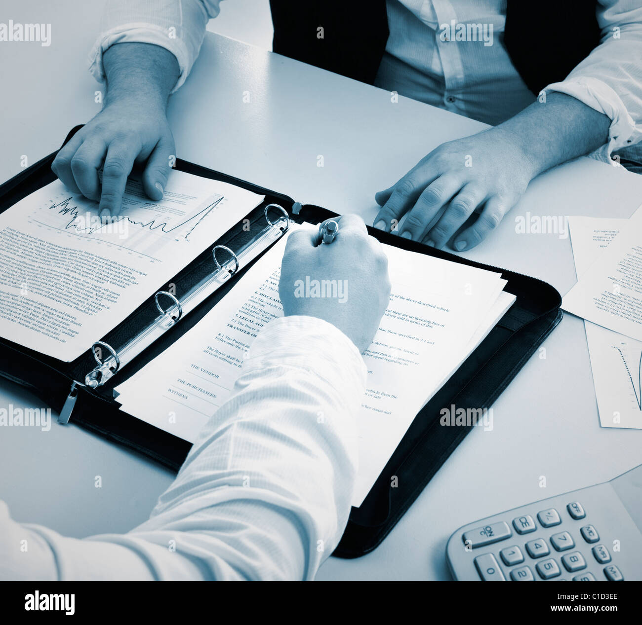 Consulting concept or business meeting Stock Photo