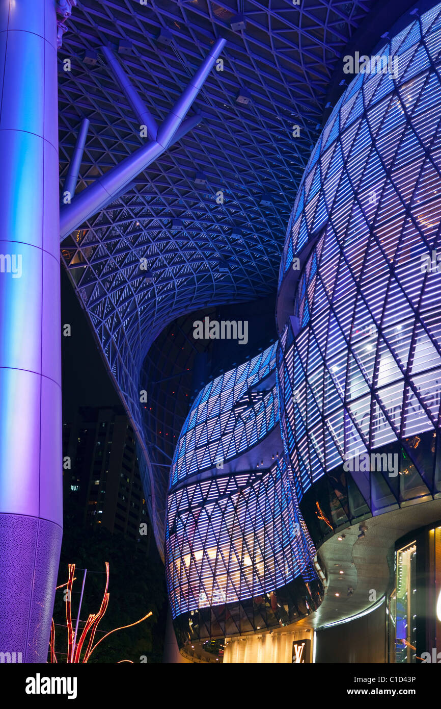 Architecture of the ION Orchard Mall.  Orchard Road, Singapore Stock Photo