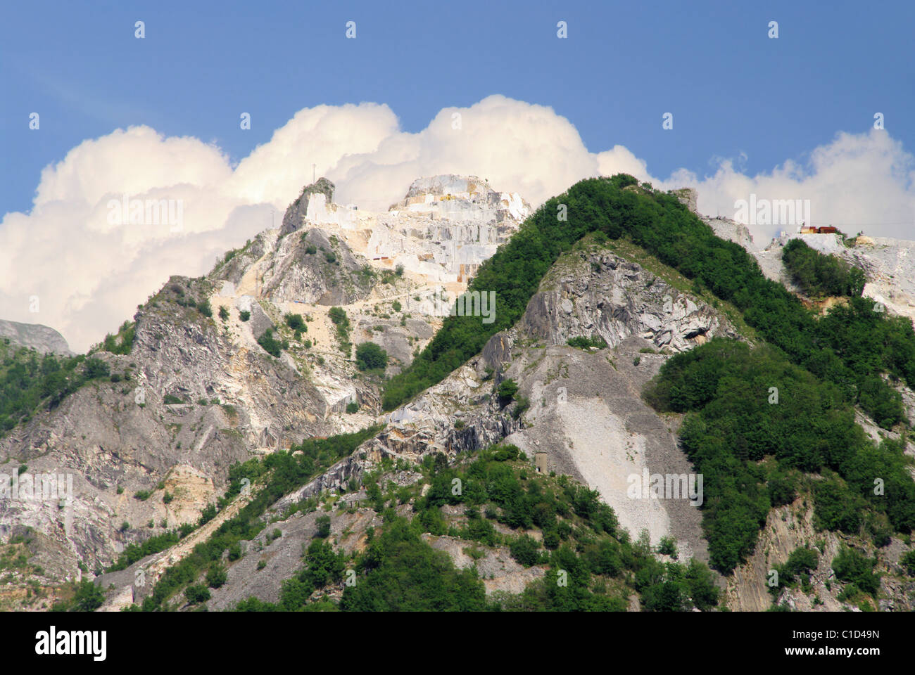 Carrara Marmor Steinbruch - Carrara marble stone pit 05 Stock Photo