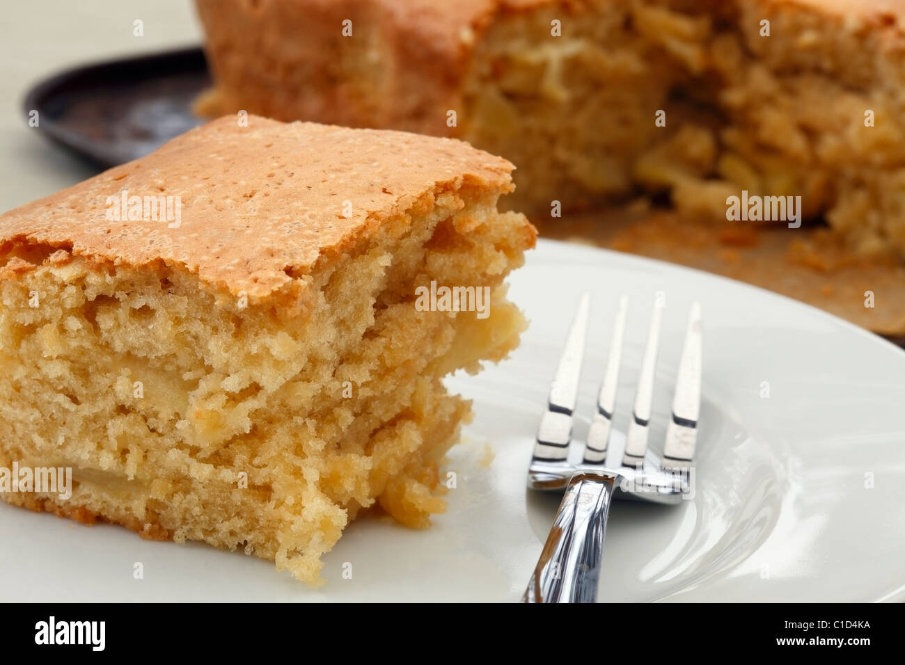 Apple tray bake Stock Photo