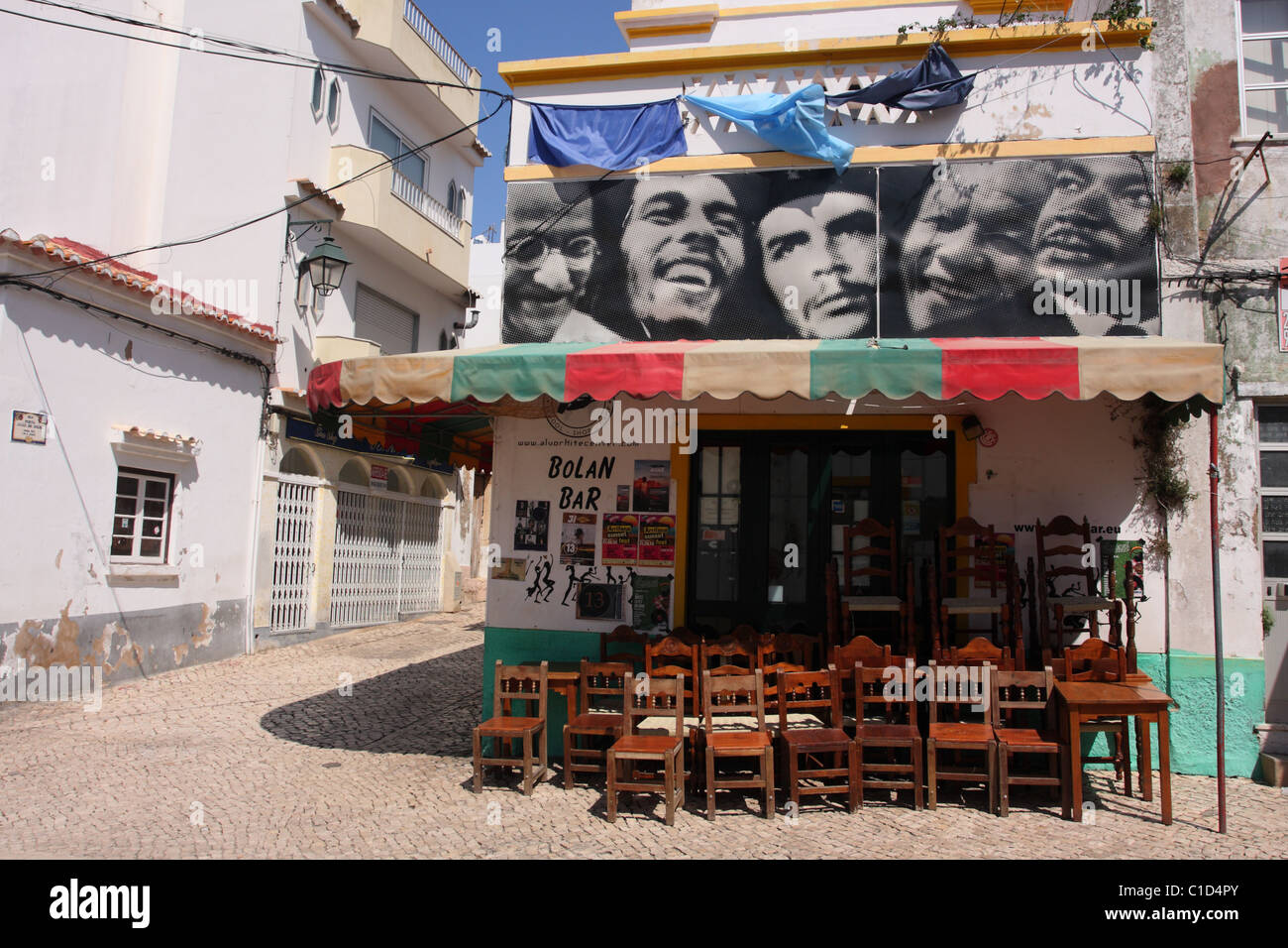 Bolan bar in Alvor, Algarve, PORTUGAL. In the design of the bar used