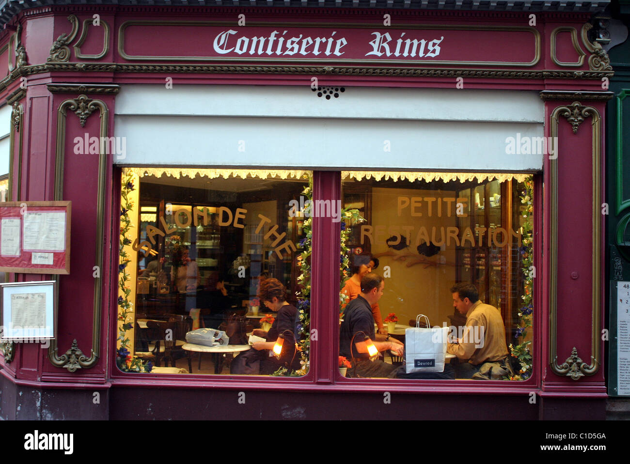 France, Haut Rhin, Colmar, Rims' tearoom and candy shop Stock Photo
