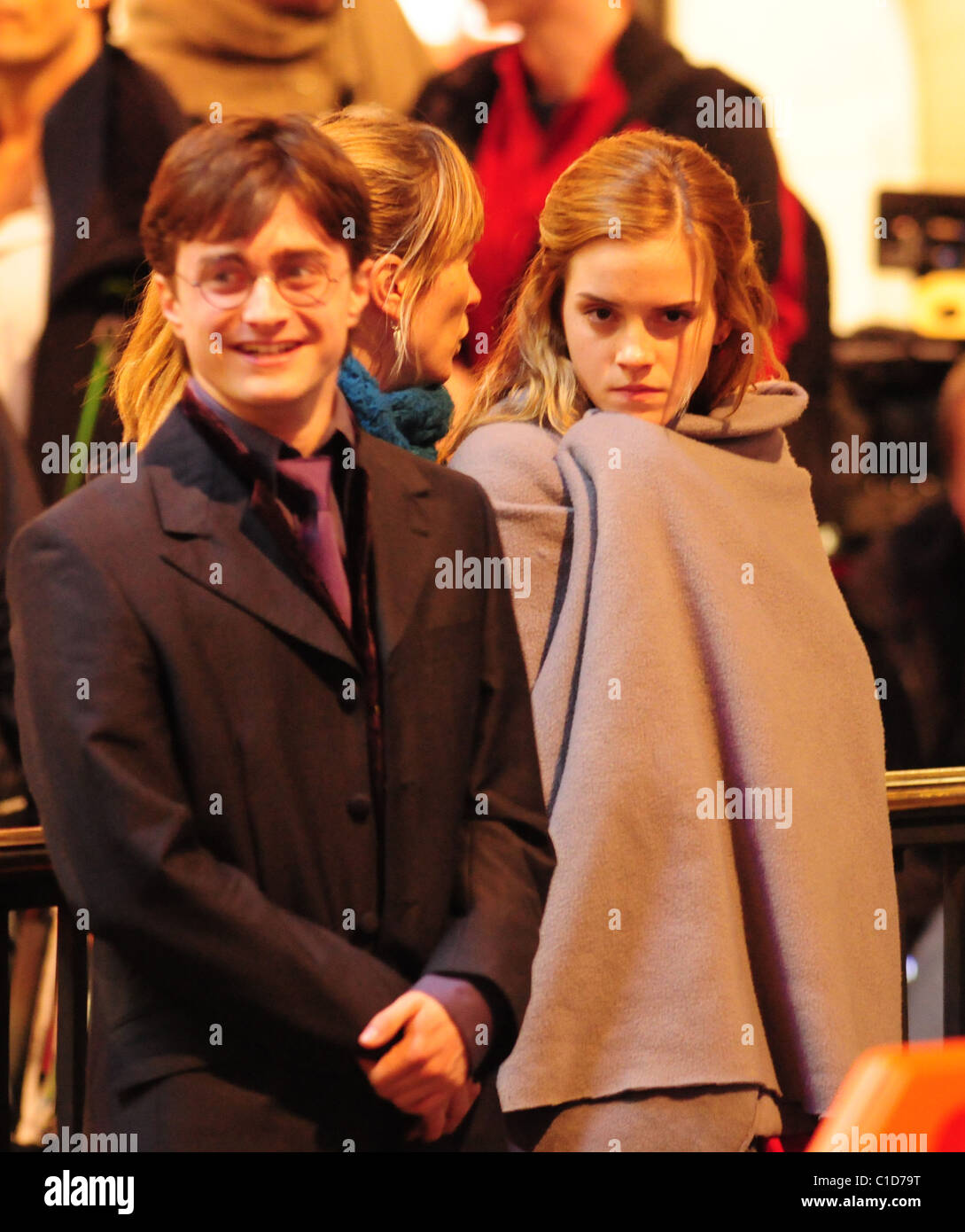 HWC Trading FR A4 Harry Potter Cast Daniel Radcliffe, Emma Watson Gifts Printed Signed Autograph Picture For Movie Memorabilia Fans - A4 Framed