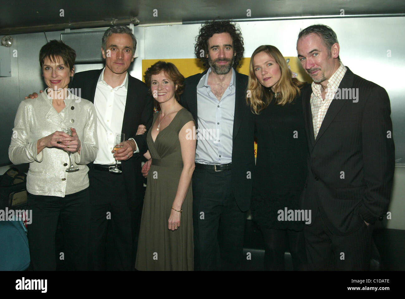 Amelia Bullmore, Ben Miles, Amanda Root, Stephen Mangan, Jessica Hynes and Paul Ritter  Opening Night After Party for the Stock Photo
