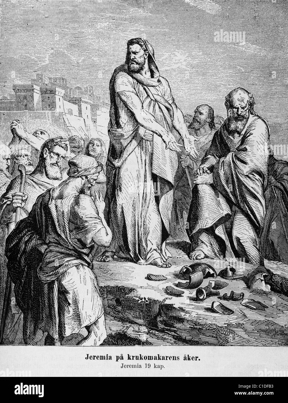 Jeremiah on the potter's field Stock Photo Alamy