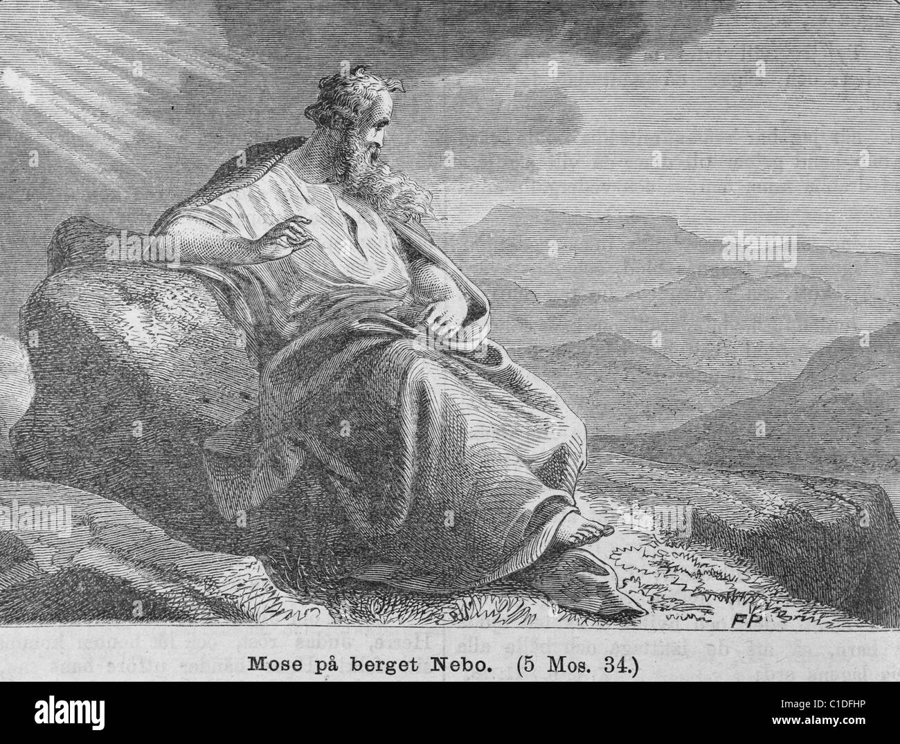 Moses on Mount Nebo Stock Photo - Alamy