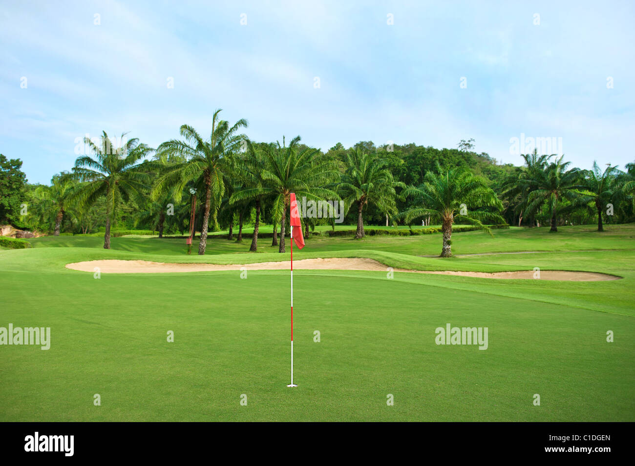 Golf field in Thailand, Hua Hin Stock Photo Alamy