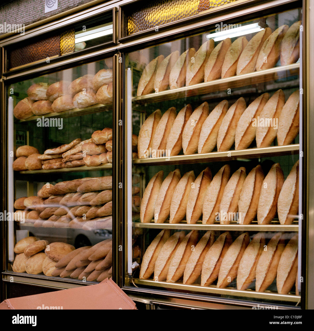 Fresh Bread In Shop Window High Resolution Stock Photography and Images -  Alamy