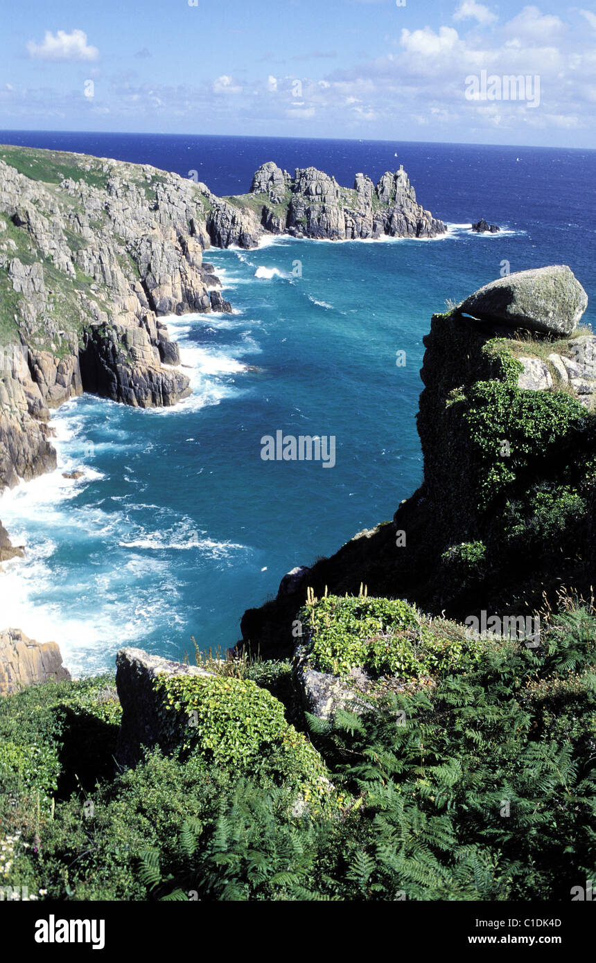 United Kingdom, Cornwall, Cliff Stock Photo