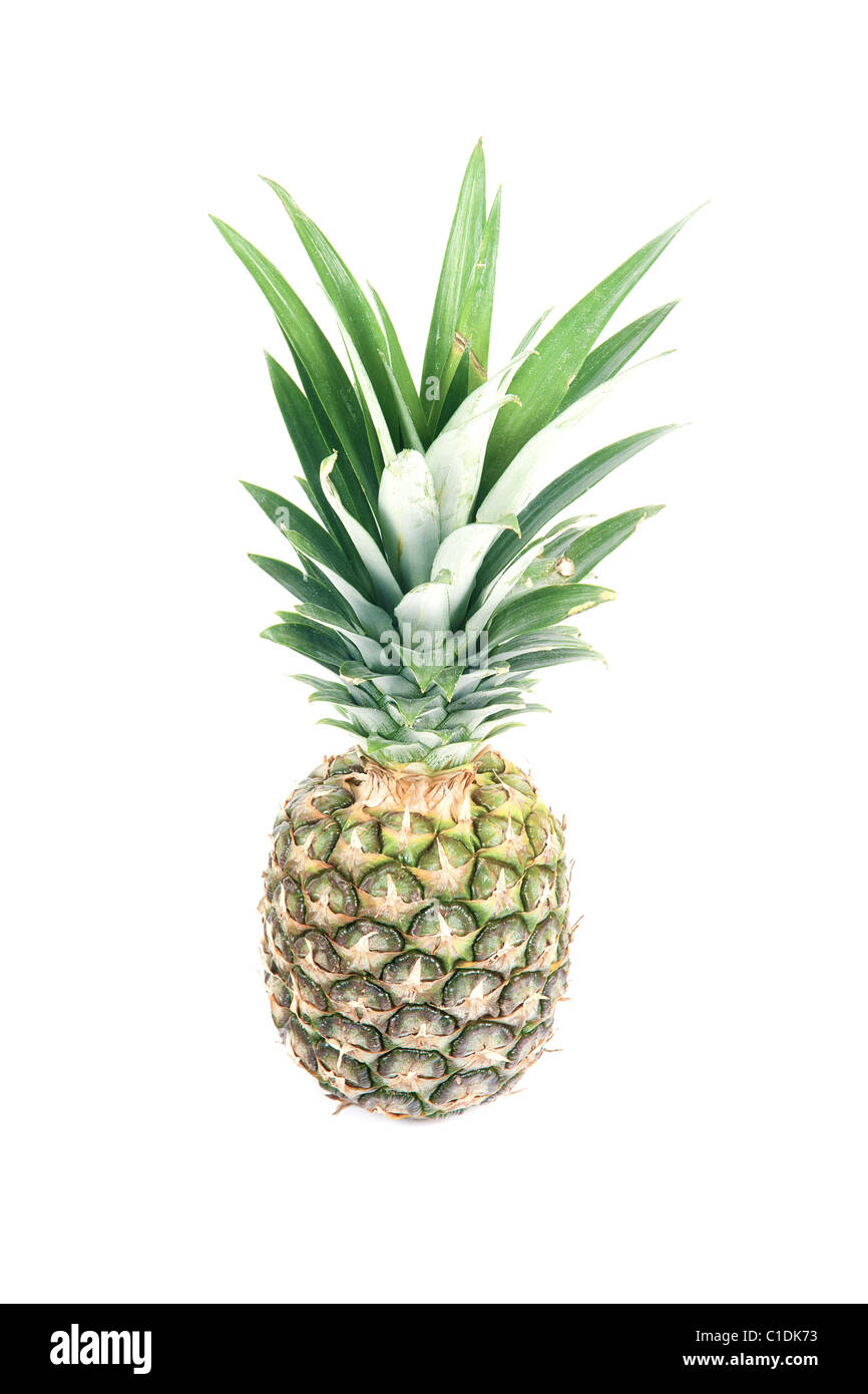 Close up of tropical pineapple fruit background Stock Photo - Alamy