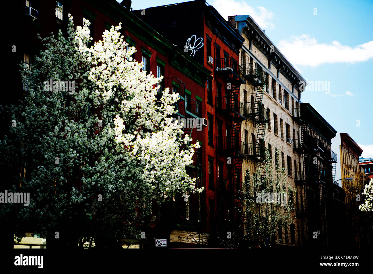 Condo / Apartment building in New York city Stock Photo