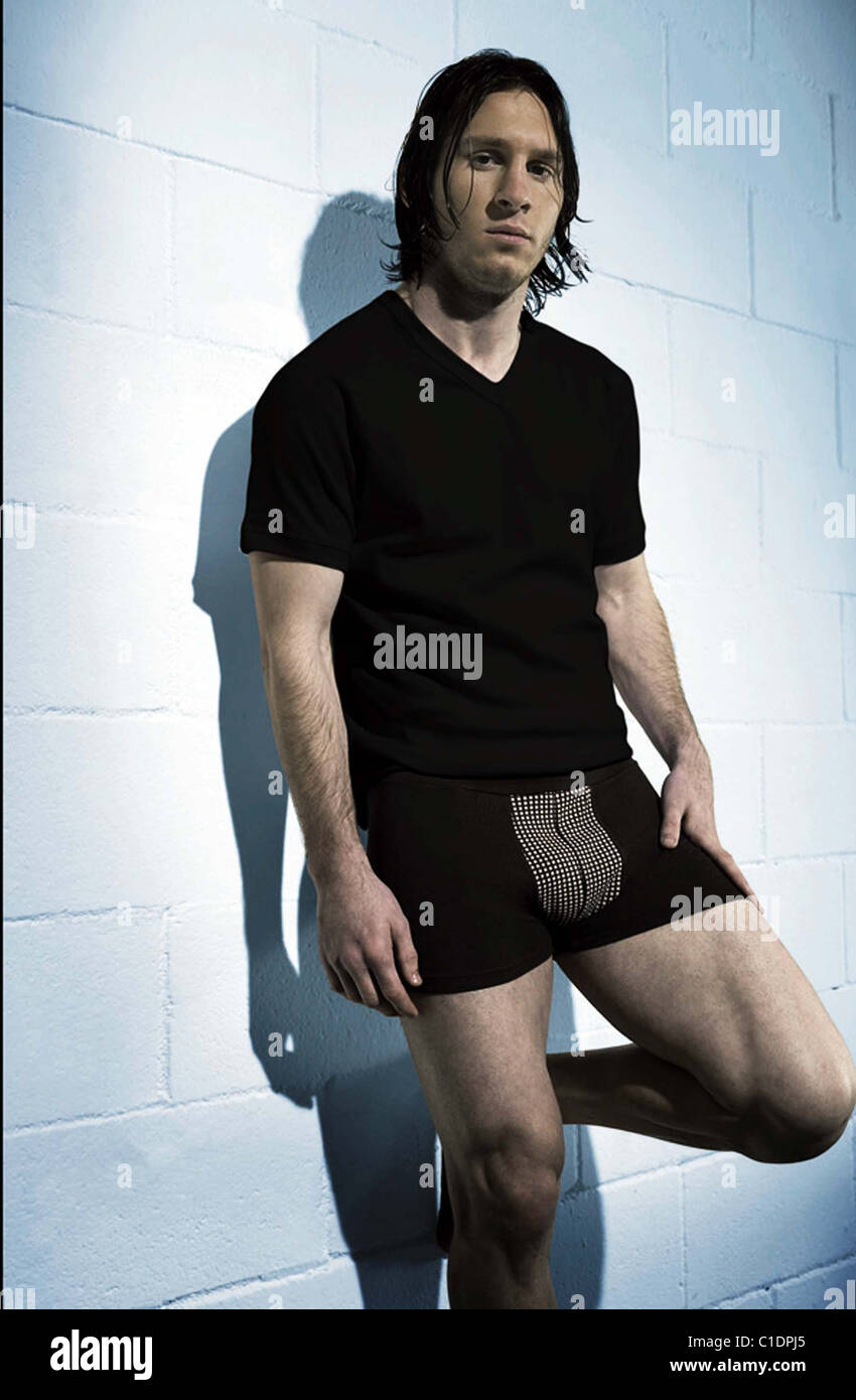 Lionel Messi AKA Leo Messi models Lody Men's underwear in a campaign  Argentina Stock Photo - Alamy