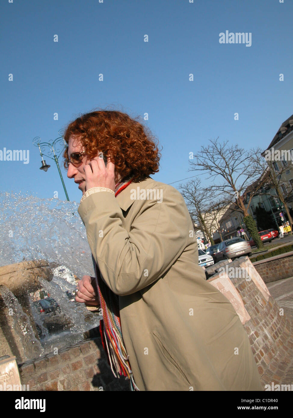Woman with mobile phone Stock Photo