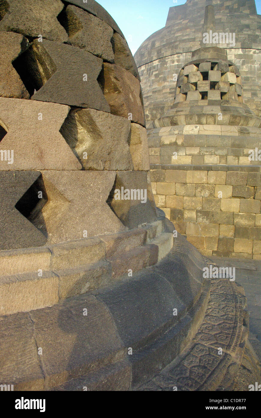 Borobudur Buddhist temple in Java, indonesia Stock Photo - Alamy