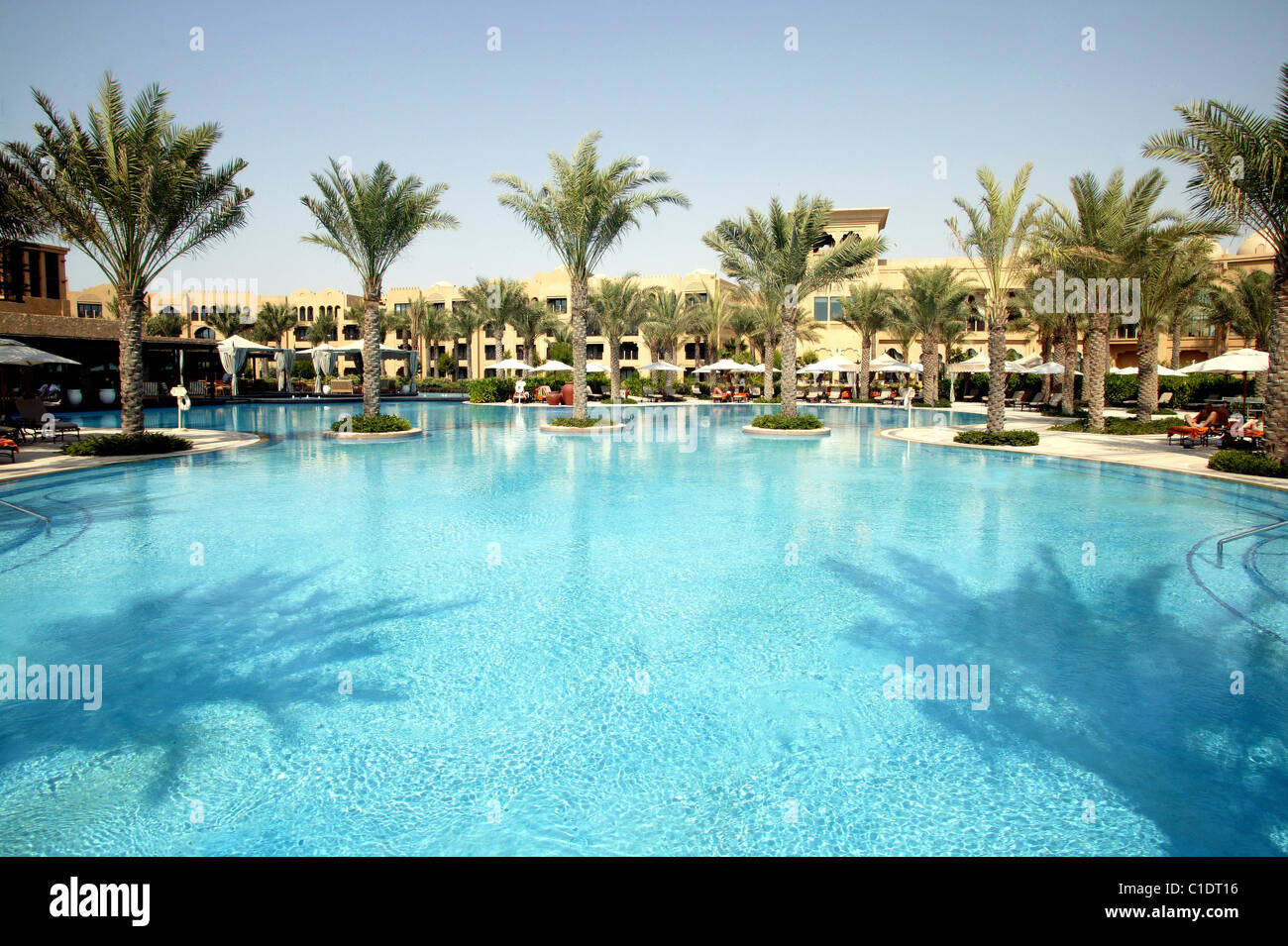 United Arab Emirates Dubai One Only Royal Mirage Hotel Resort Composed Of 3 Hotels In Arabic Style Pool Stock Photo Alamy