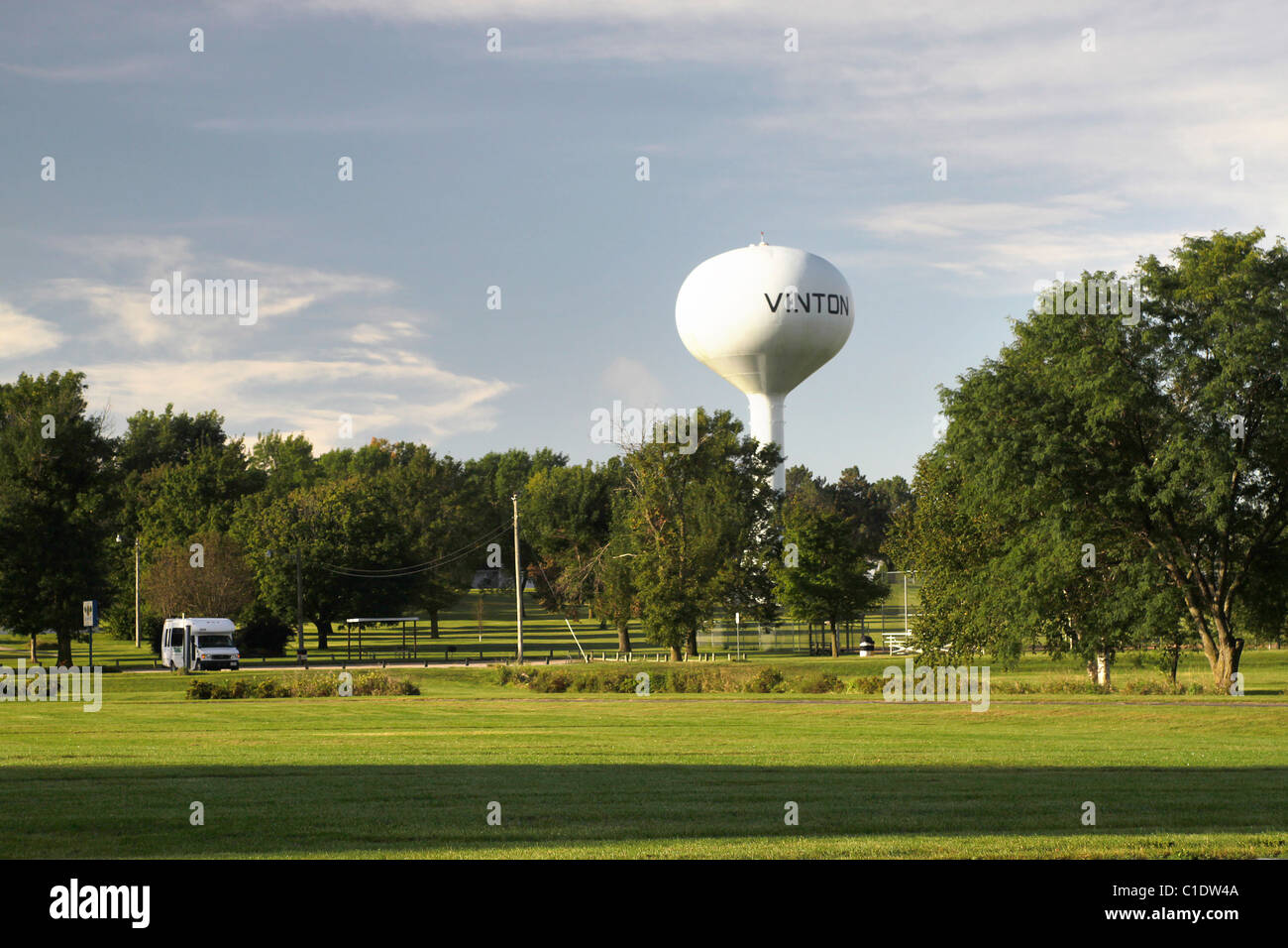 Athletic field, Iowa Braille and Sight Saving School located in Vinton
