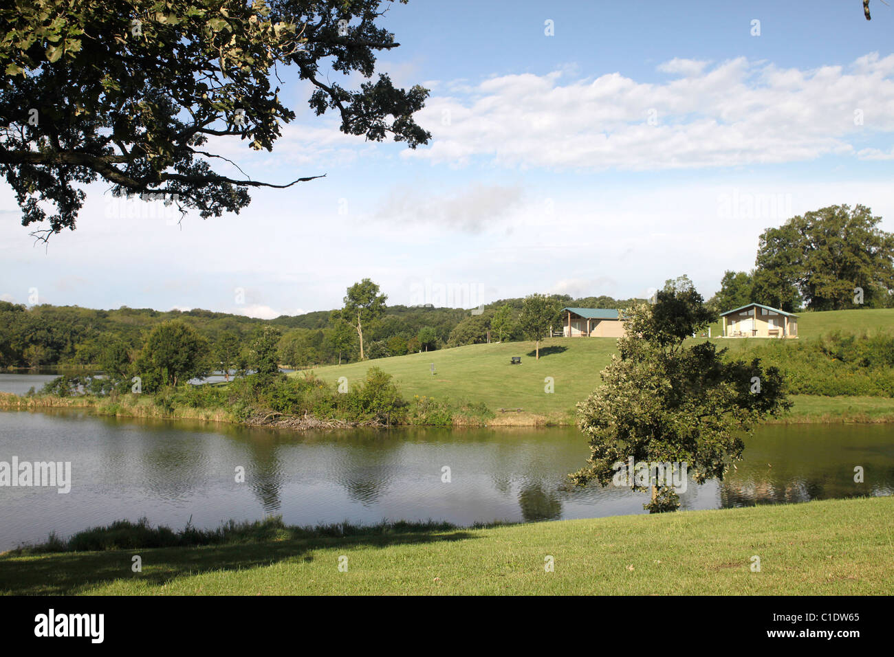 Casey Lake, Hickory Hills County Park, Tama County, Iowa Stock Photo