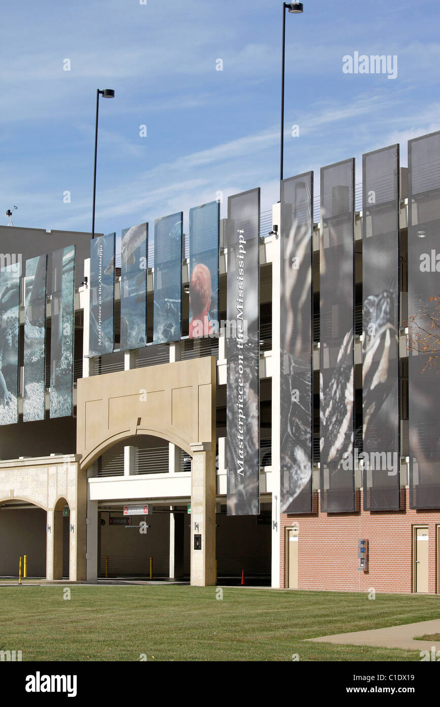 Parking ramp riverfront Dubuque Iowa