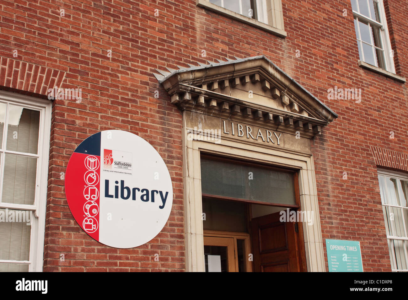 Rugeley Library Staffordshire UK Stock Photo Alamy