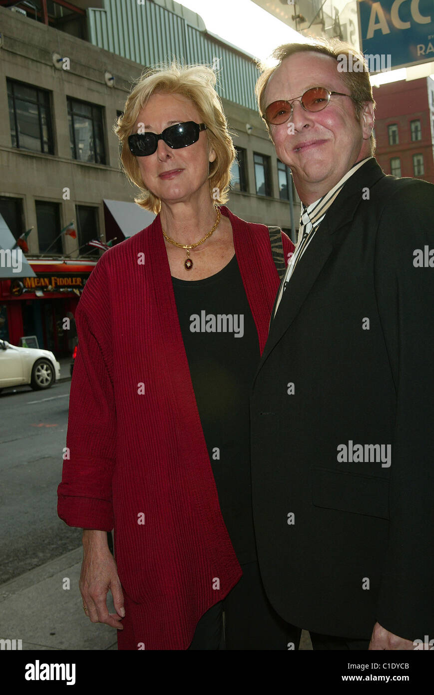 Maria Aitken and Edward Hibbert  Opening Night of the Broadway play "Accent On Youth" at the Friedman Theatre - Arrivals  New Stock Photo