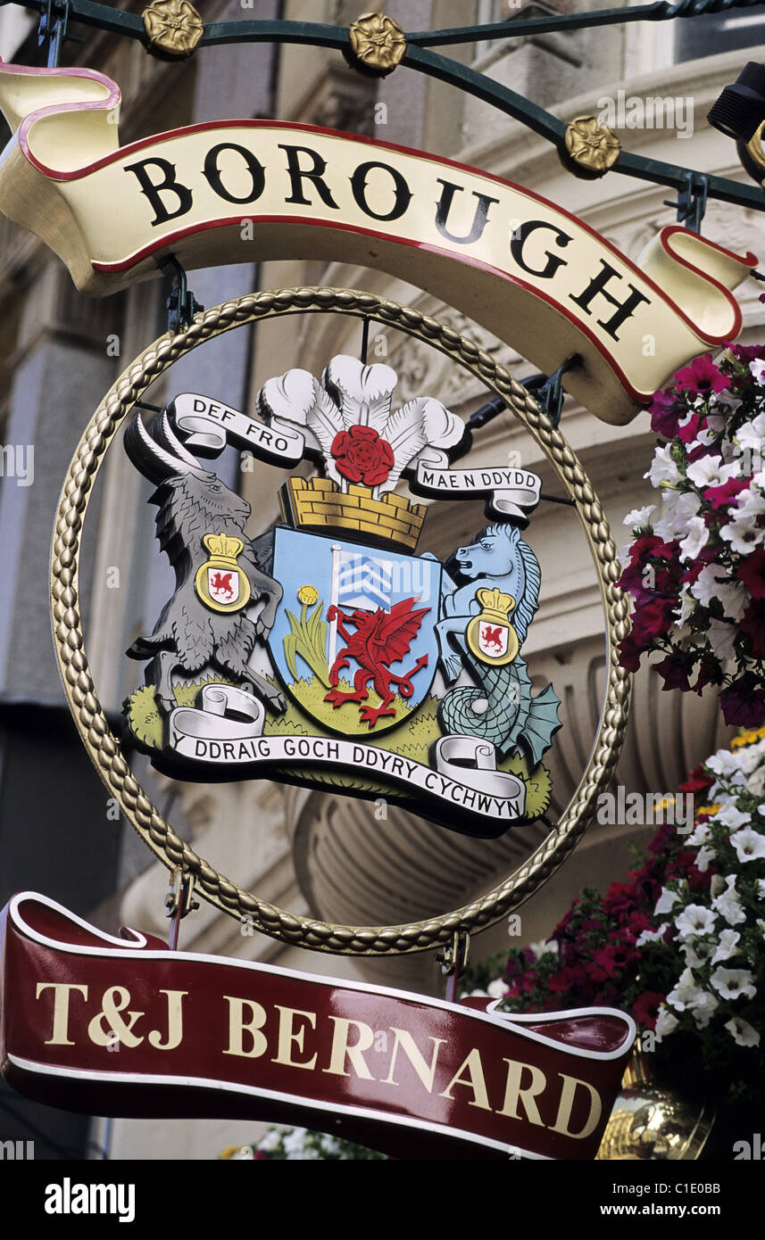 United Kingdom, Wales, arms of Wales Stock Photo