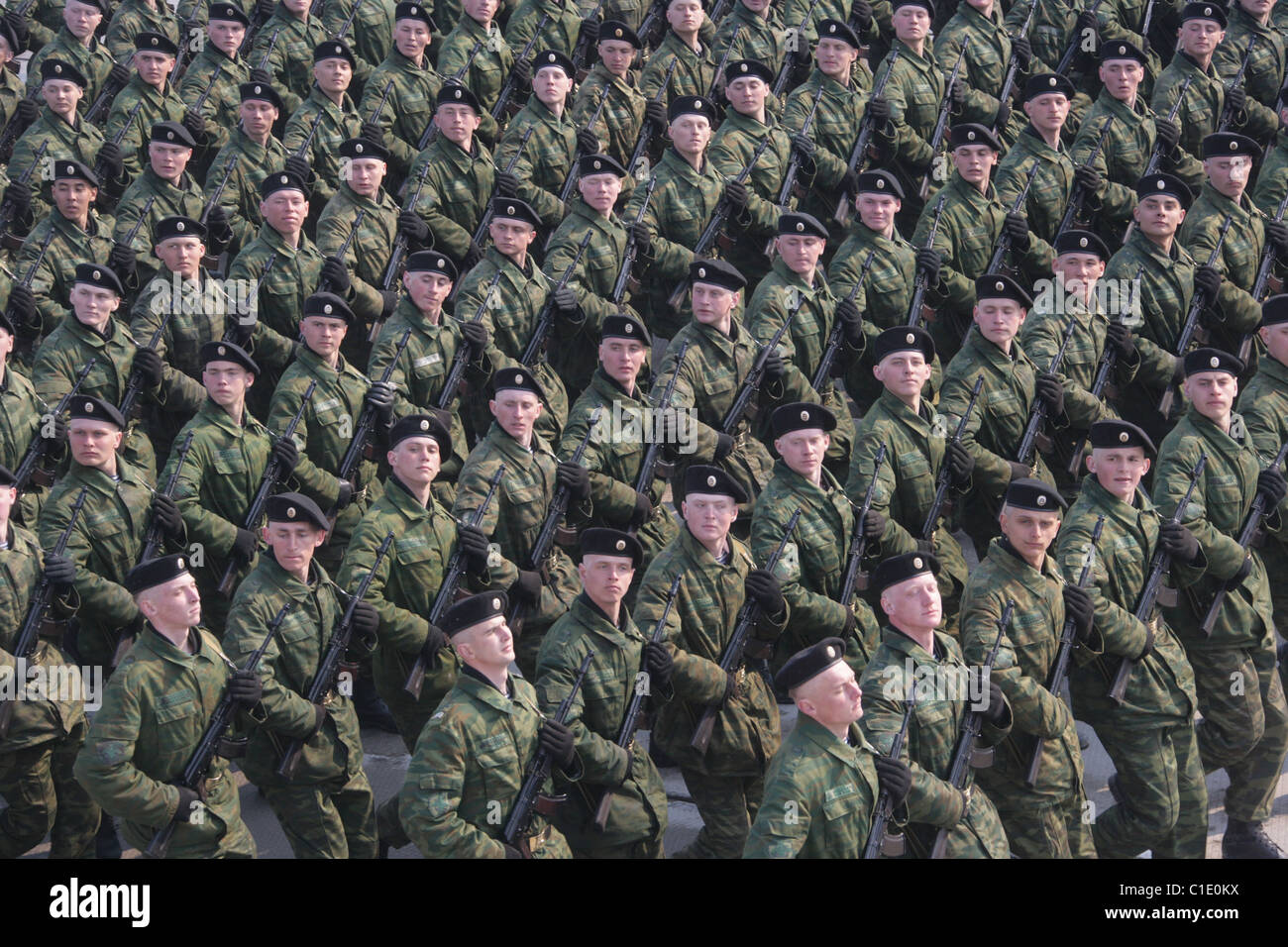 THE MILITARY OF SILLY WALKS What's this all aboot? Russian soldiers give Basil Fawlty a run for