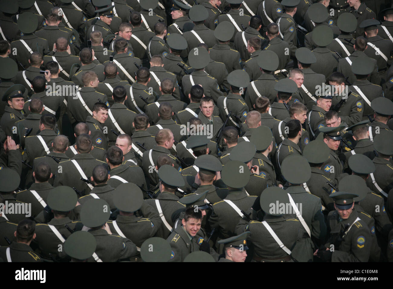 THE MILITARY OF SILLY WALKS What's this all aboot? Russian soldiers give Basil Fawlty a run for