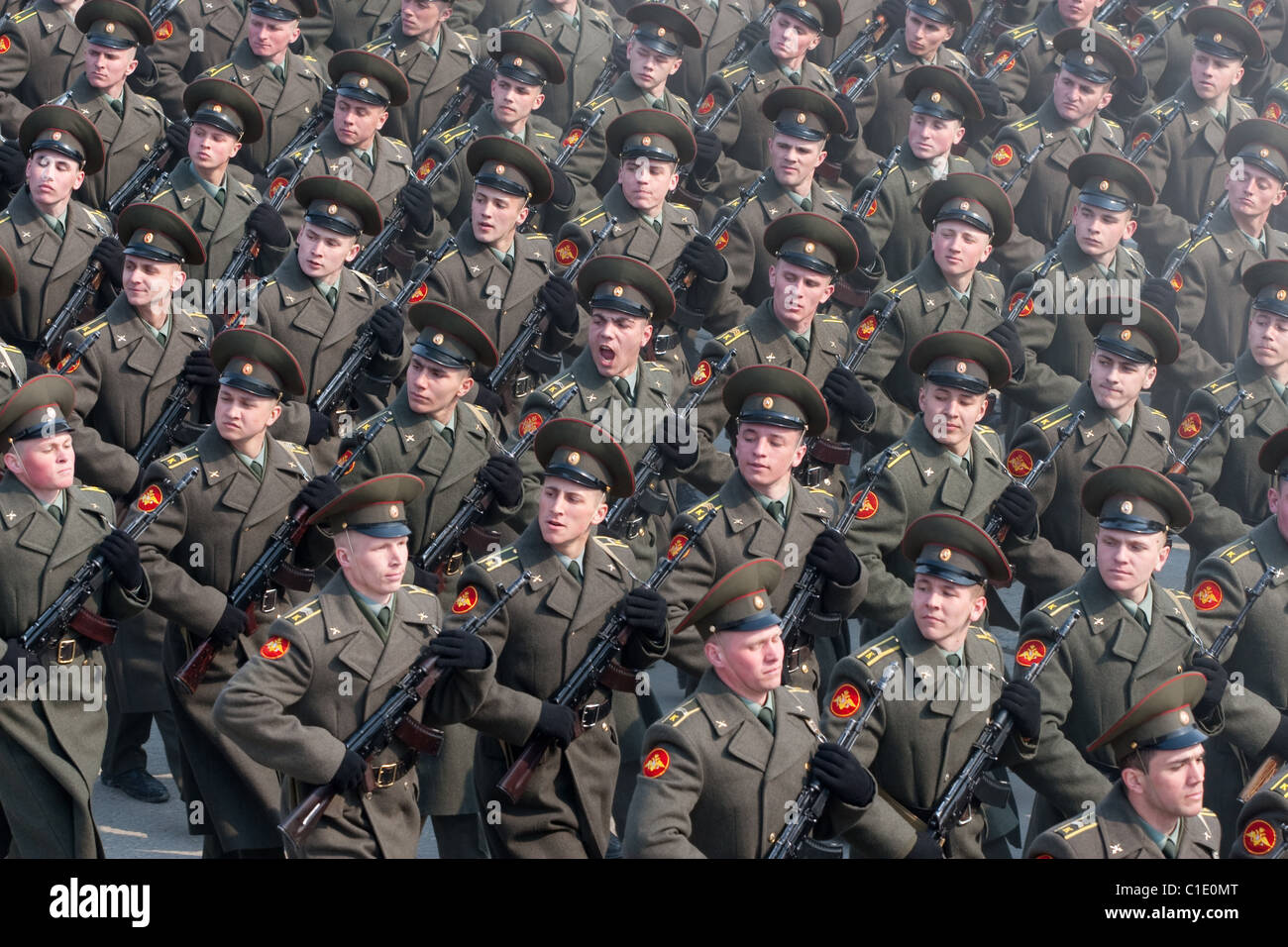 THE MILITARY OF SILLY WALKS What's this all aboot? Russian soldiers give Basil Fawlty a run for