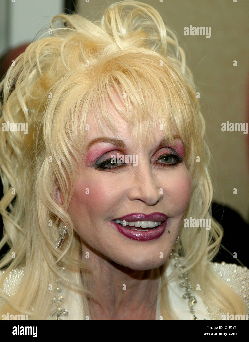 Dolly Parton Opening Night After Party for the new Broadway musical "Nine To Five" at the New York Marriott Marquis Hotel. New Stock Photo