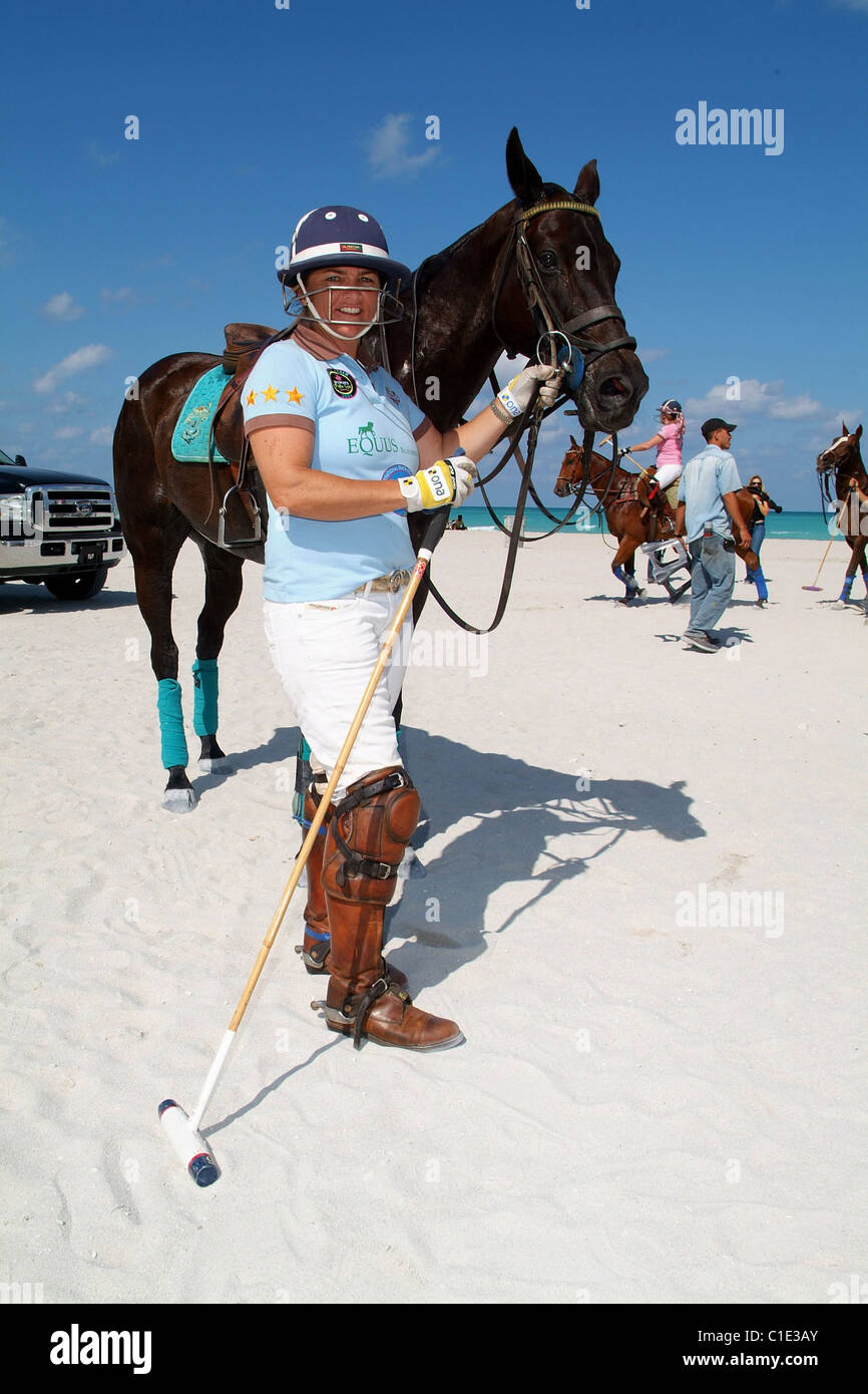 Equus Builders players Sunny Hale The 5th Annual Miami Beach Polo World Cup  & First Annual South Beach Women's Polo Cup Miami Stock Photo - Alamy