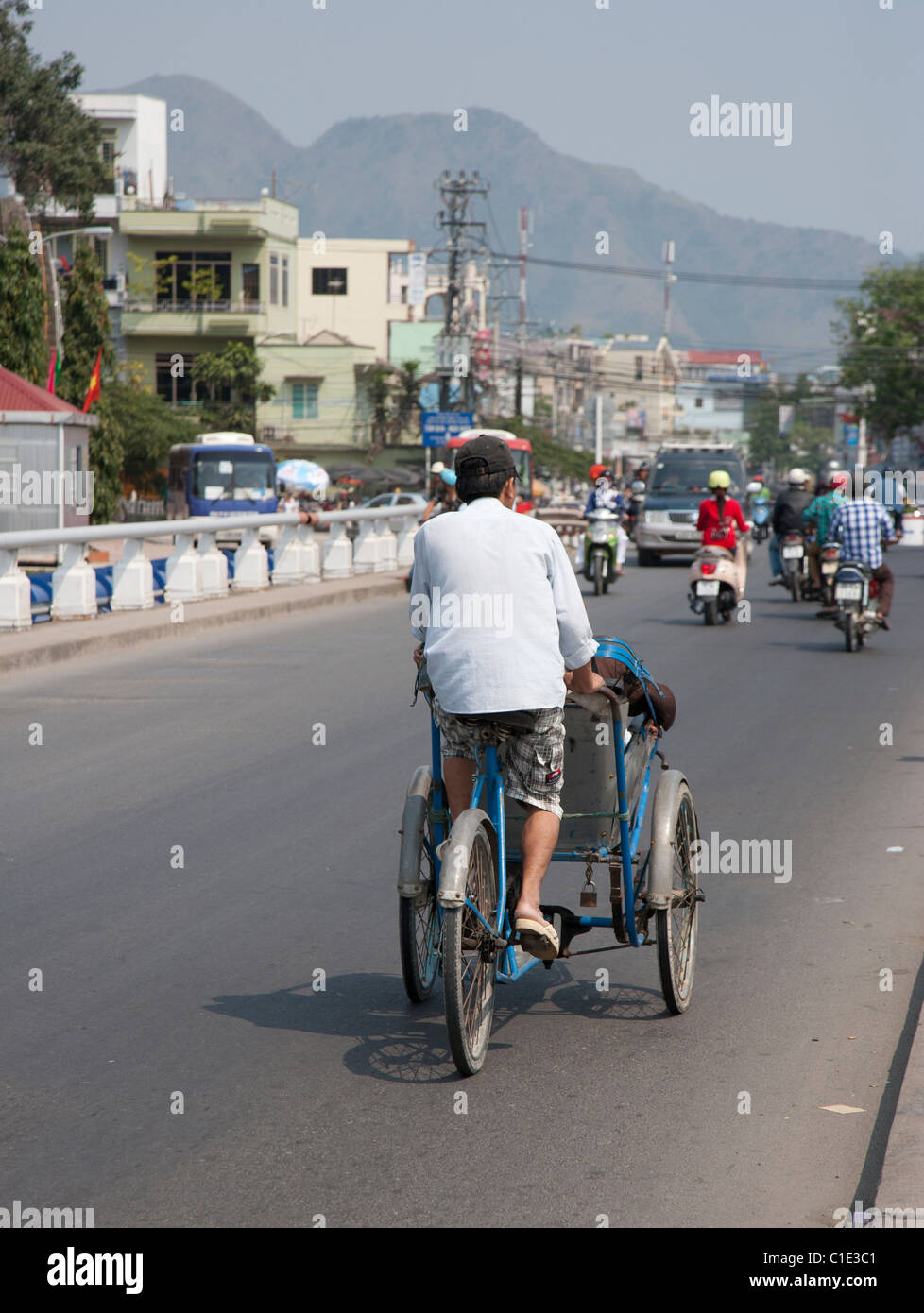 Pedicab in Nha Trang Stock Photo