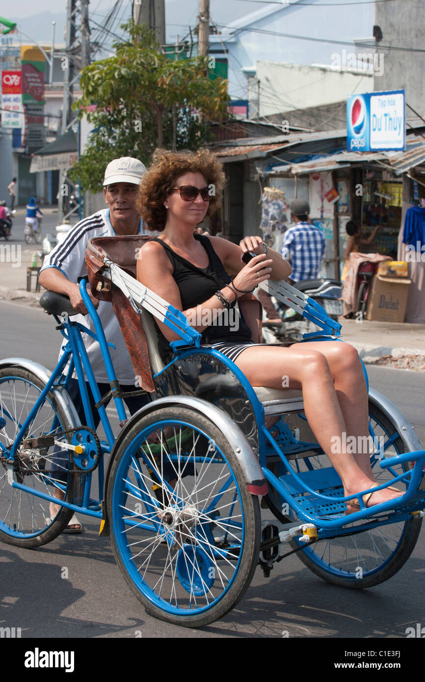Pedicab in Nha Trang Vietnam Stock Photo