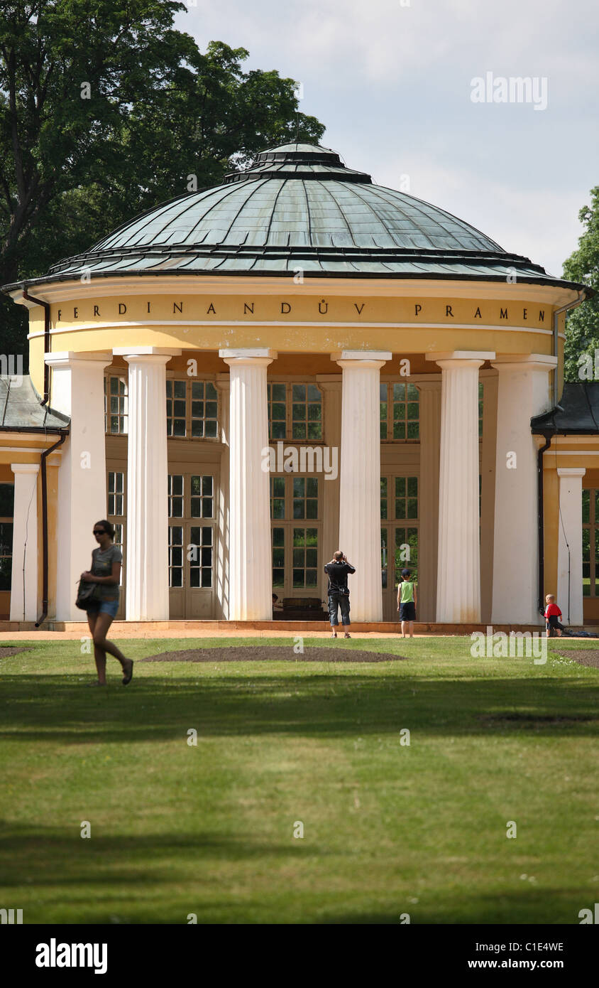 Ferdinand's Spring Colonnade, Marianske Lazne, Czech Republic Stock ...