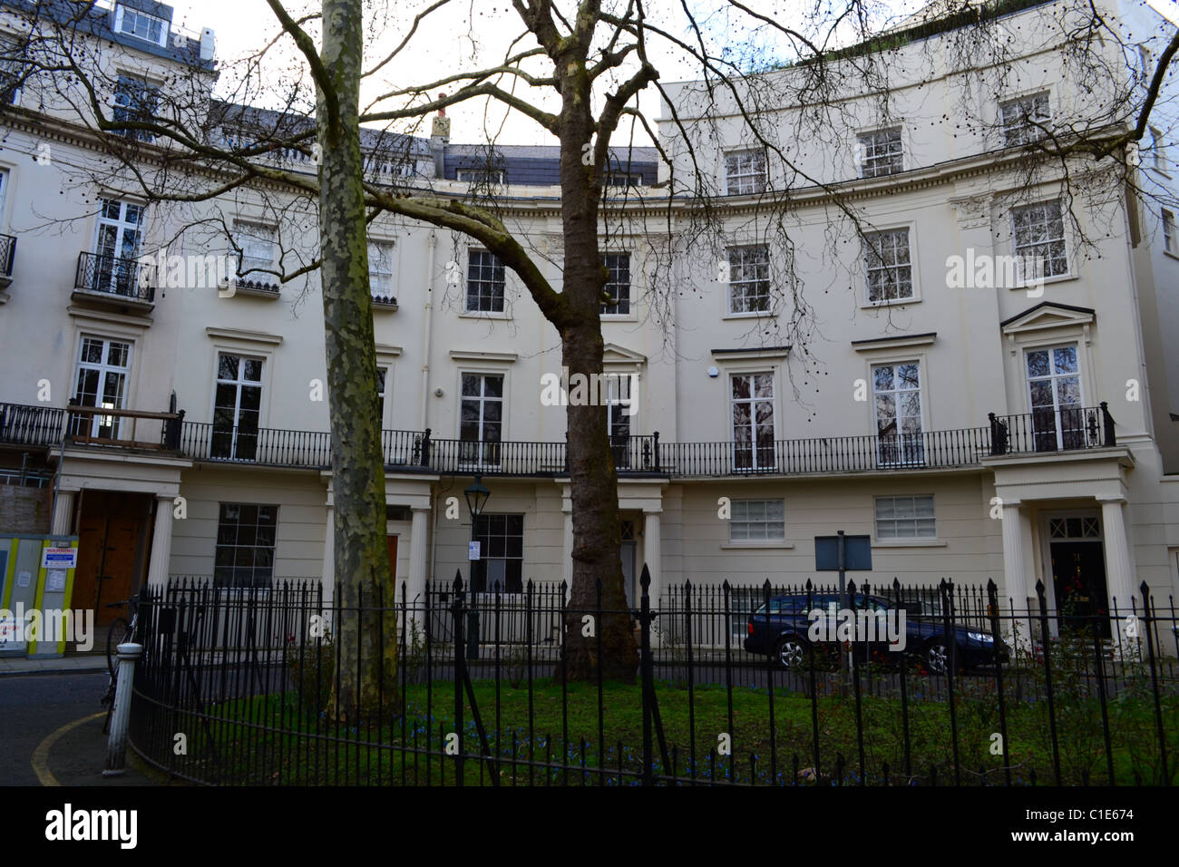 Beautiful Houses on Brompton Square, Knightsbridge,London, UK ARTIFEX