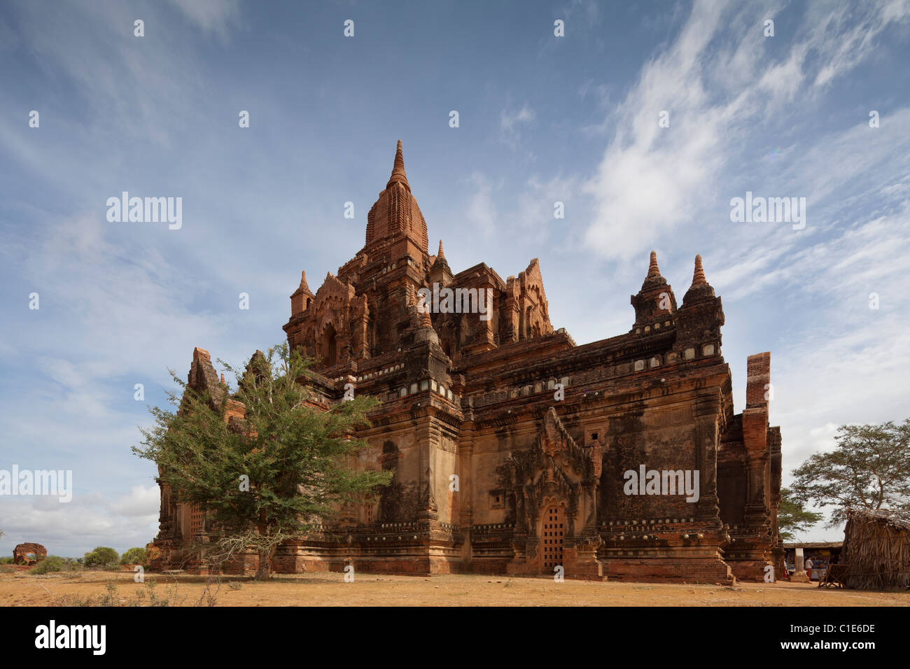 view of Htilominlo temple, southwest Bagan, Myanmar Burma Stock Photo