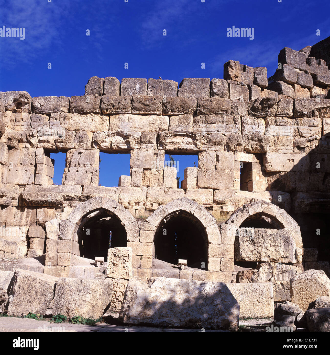 Lebanon, Bekaa Valley, Baalbek, archeological site Stock Photo Alamy