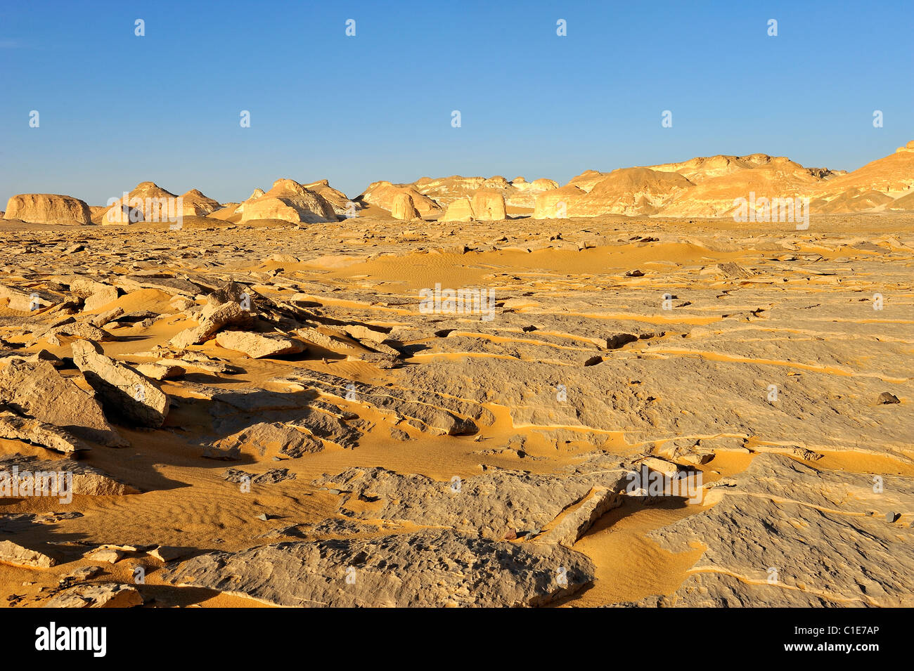 Formation rocks in the western white desert hi-res stock photography ...