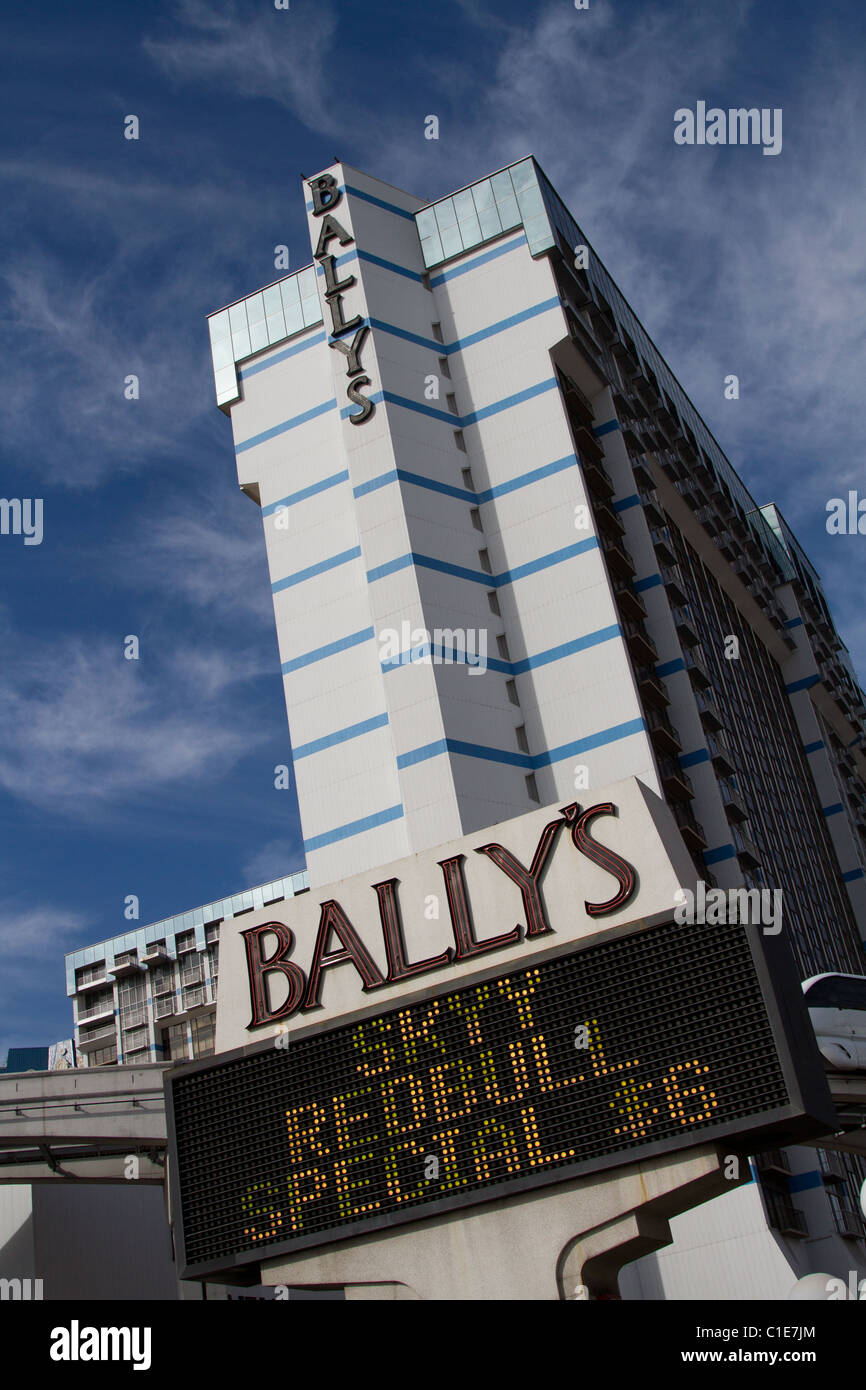 Ballys Hotel Las Vegas Strip Stock Photo Alamy
