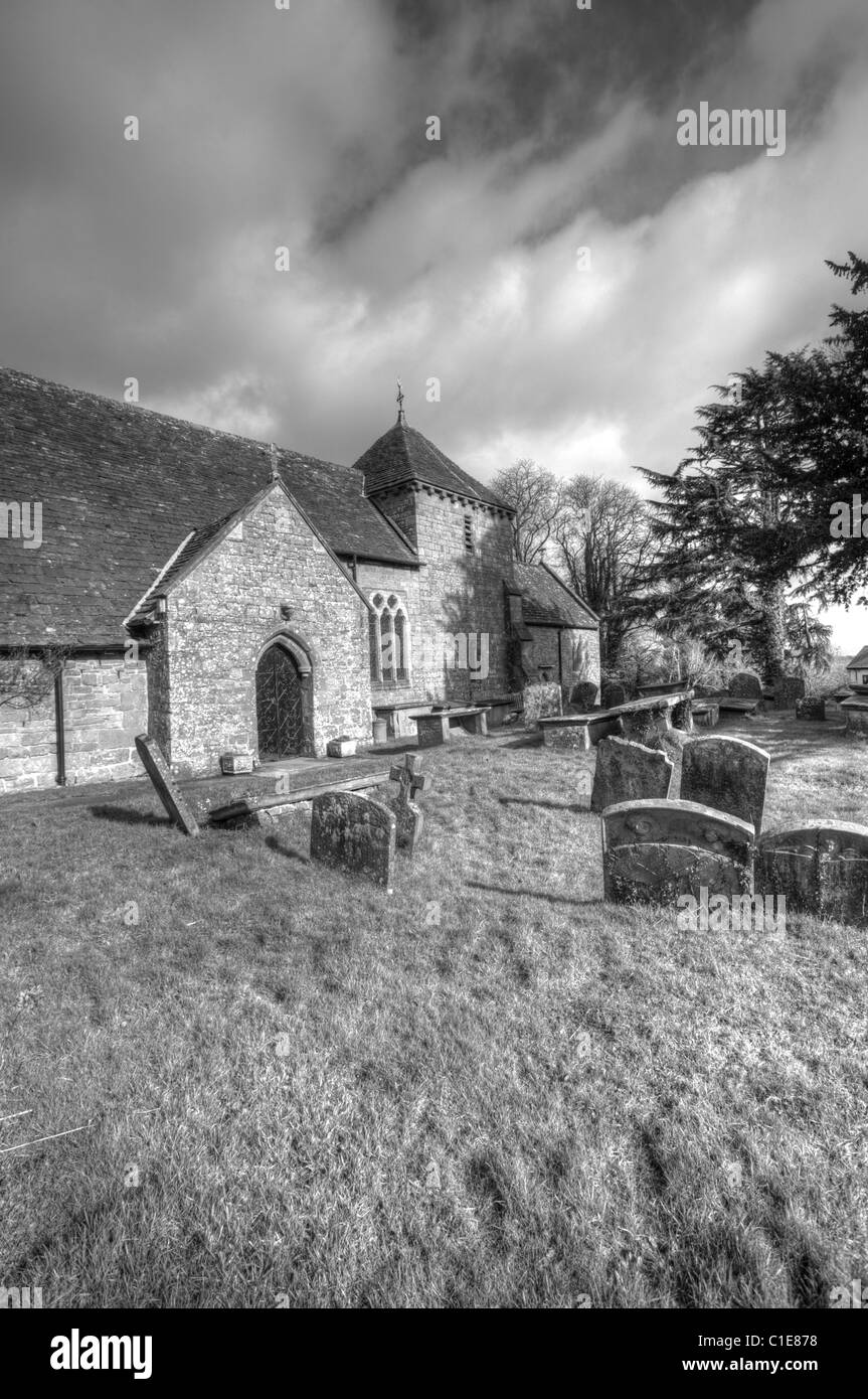 Spire st mary magdalene church Black and White Stock Photos & Images ...