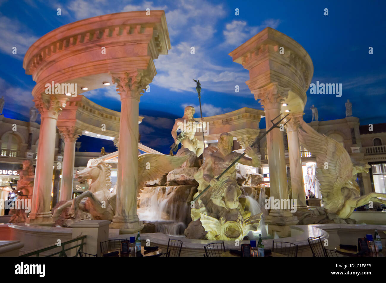 The Fountain of the Gods at the Forum Shops in Caesars Palace, Las Vegas  Strip, Nevada, United States, North America Stock Photo - Alamy