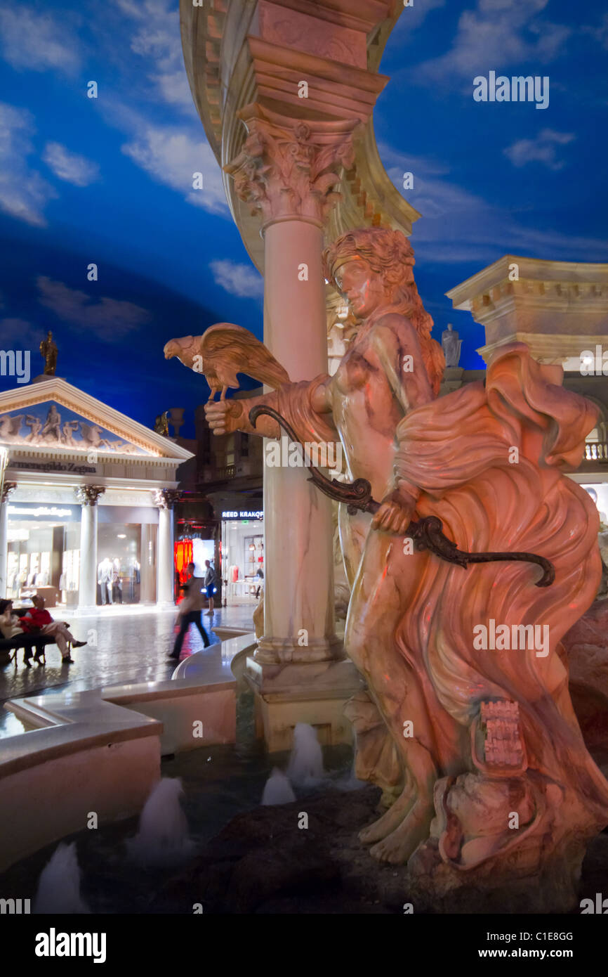 Caesars Palace Hotel Inside Las Vegas Stock Photo