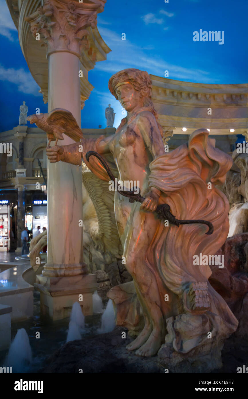 Caesars Palace Hotel Inside Las Vegas Stock Photo