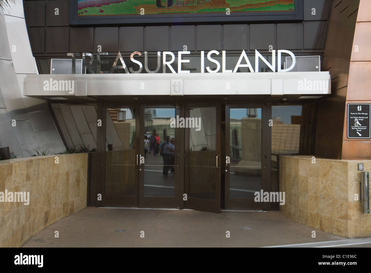 Treasure Island Hotel Las Vegas Stock Photo