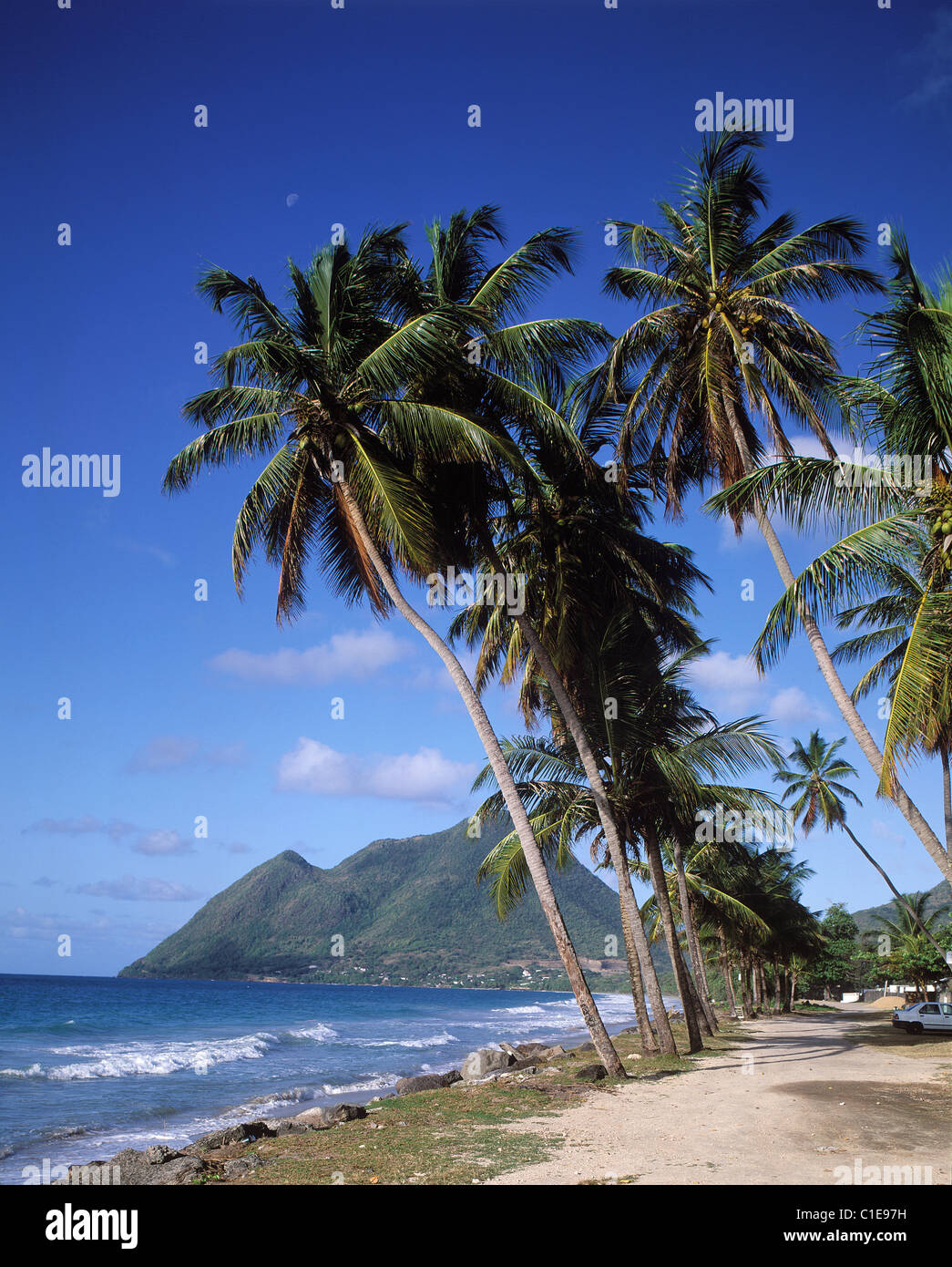 France, Martinique Island, South western region, Diamond beach Stock Photo