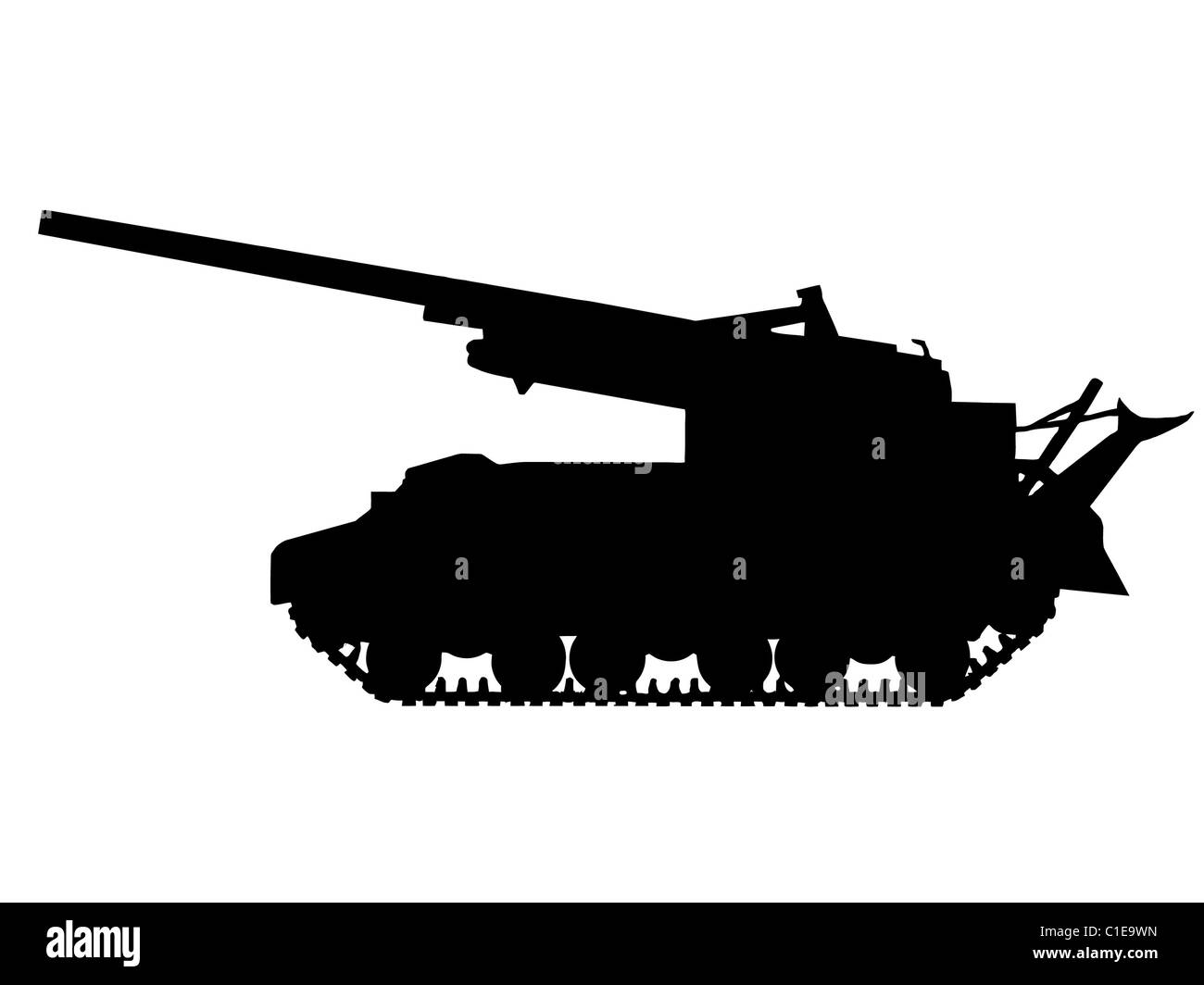 WW2 Series - American M40 155mm self propelled gun Stock Photo - Alamy