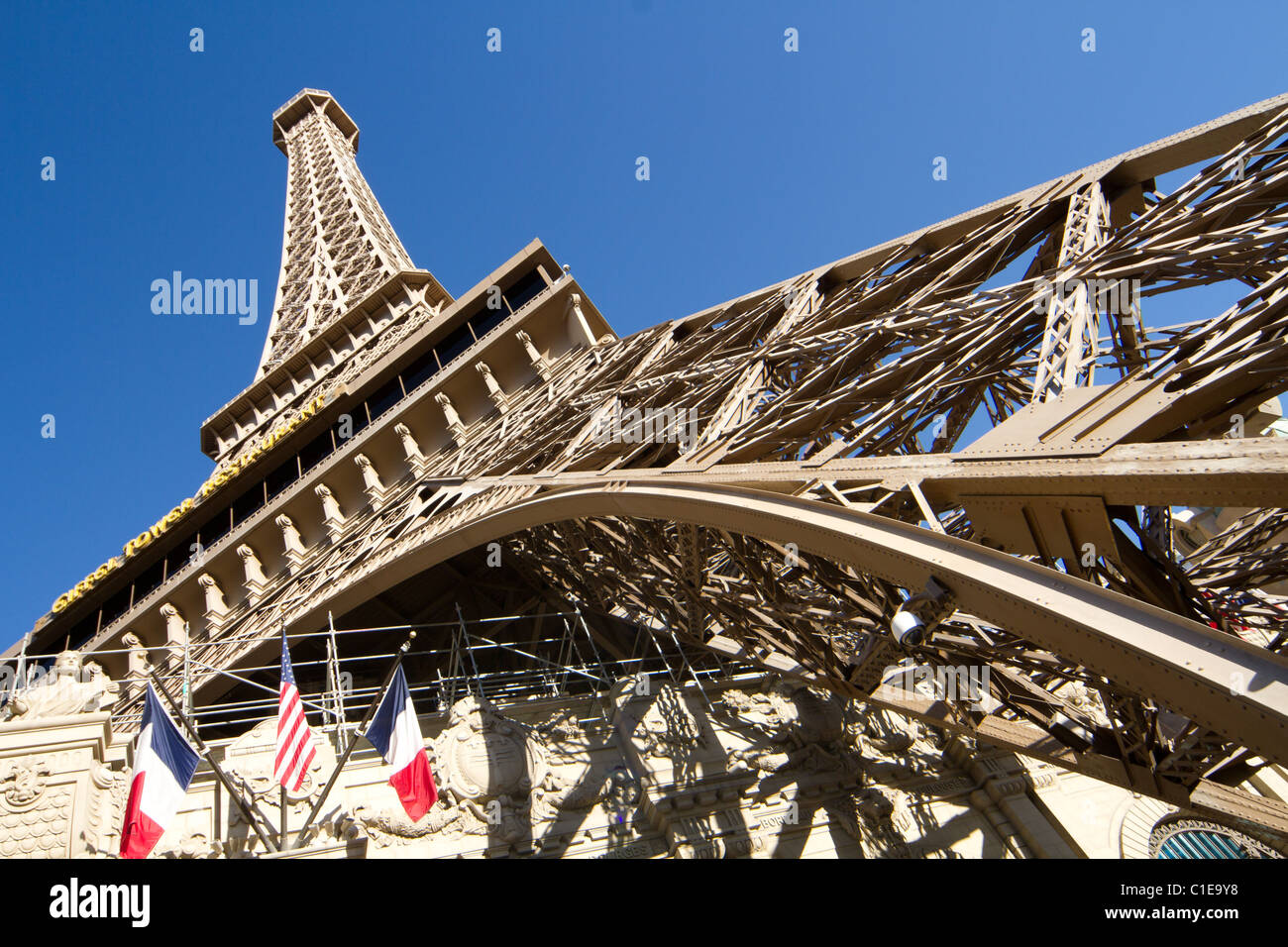 Eiffel Tower Day Las Vegas Stock Photo