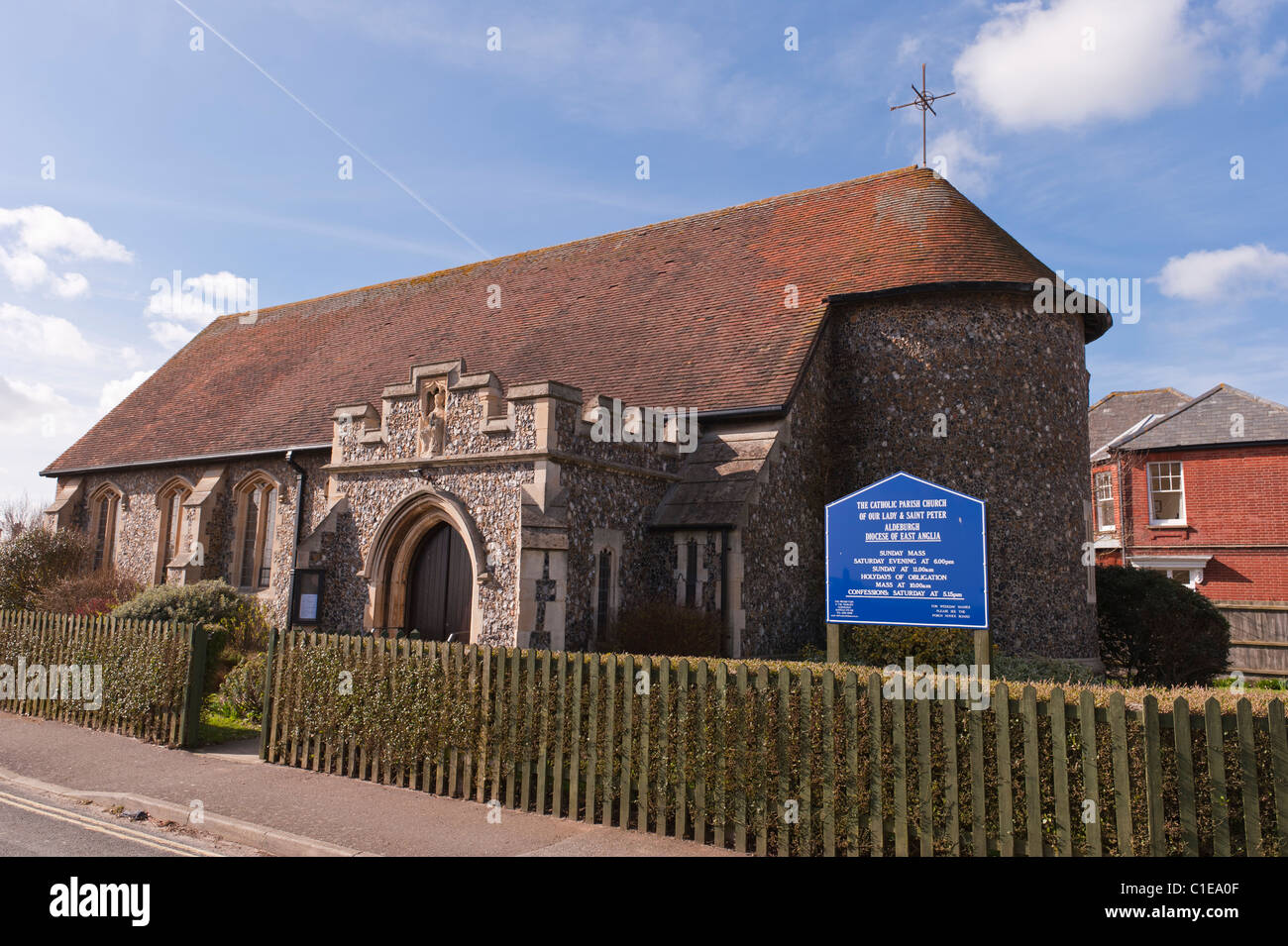 The catholic church of our lady and st Peter in Aldeburgh , Suffolk , England , Britain , Uk Stock Photo