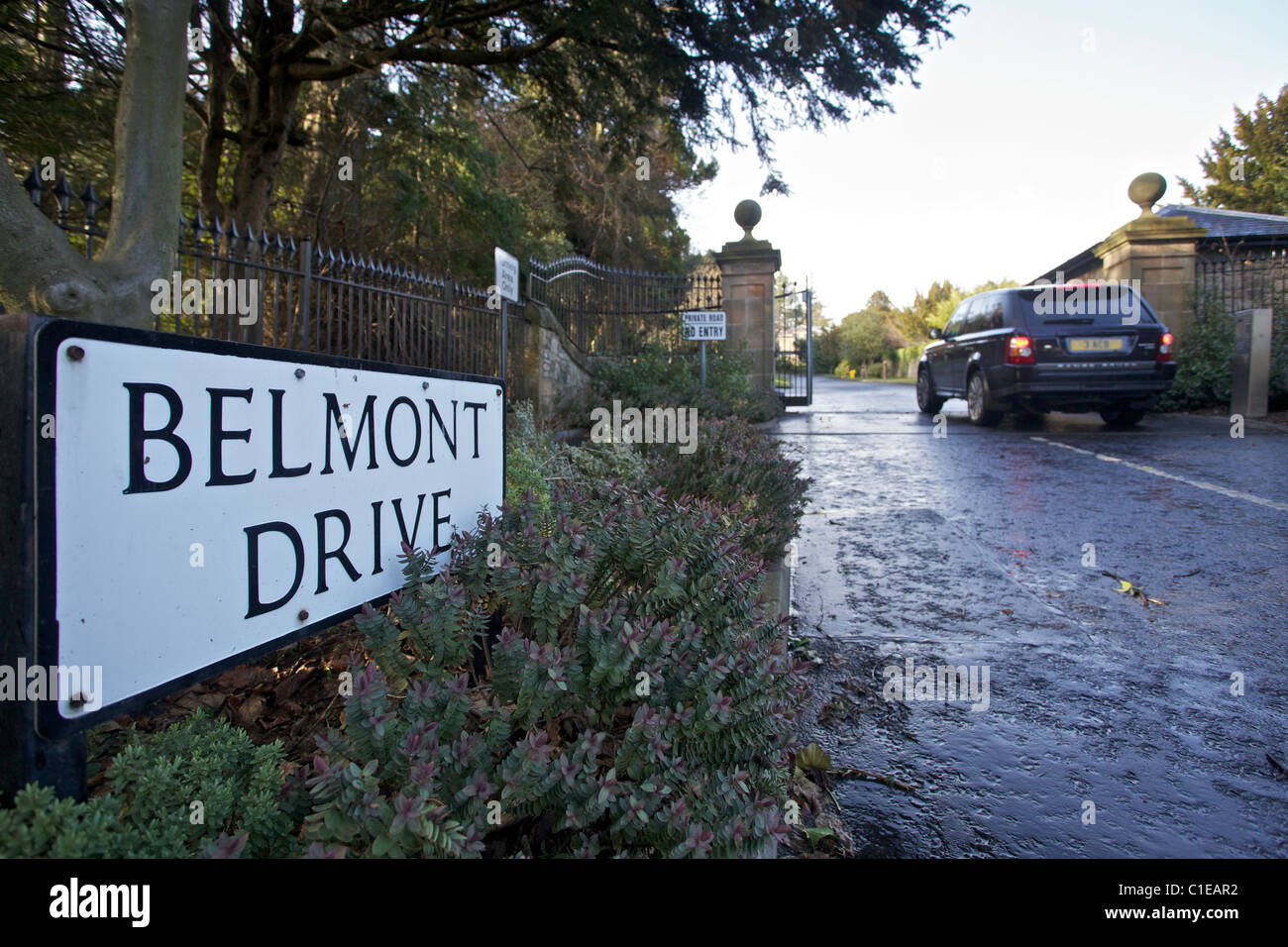 Belmont Drive in Edinburgh is the most expensive street for property in Scotland with an average value of £2.3m per property. Stock Photo